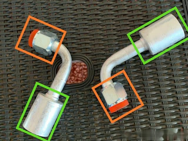 开云 开云体育官网汽车空调管道漏制冷剂师傅修理好旧管道而不是直接换新(图9)